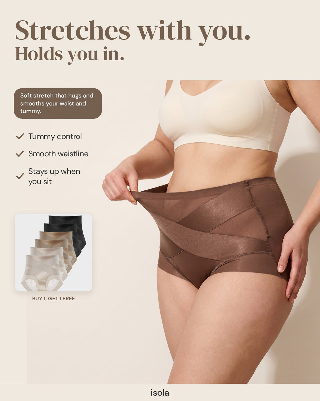 Postpartum Cross-Band Sculpting Brief