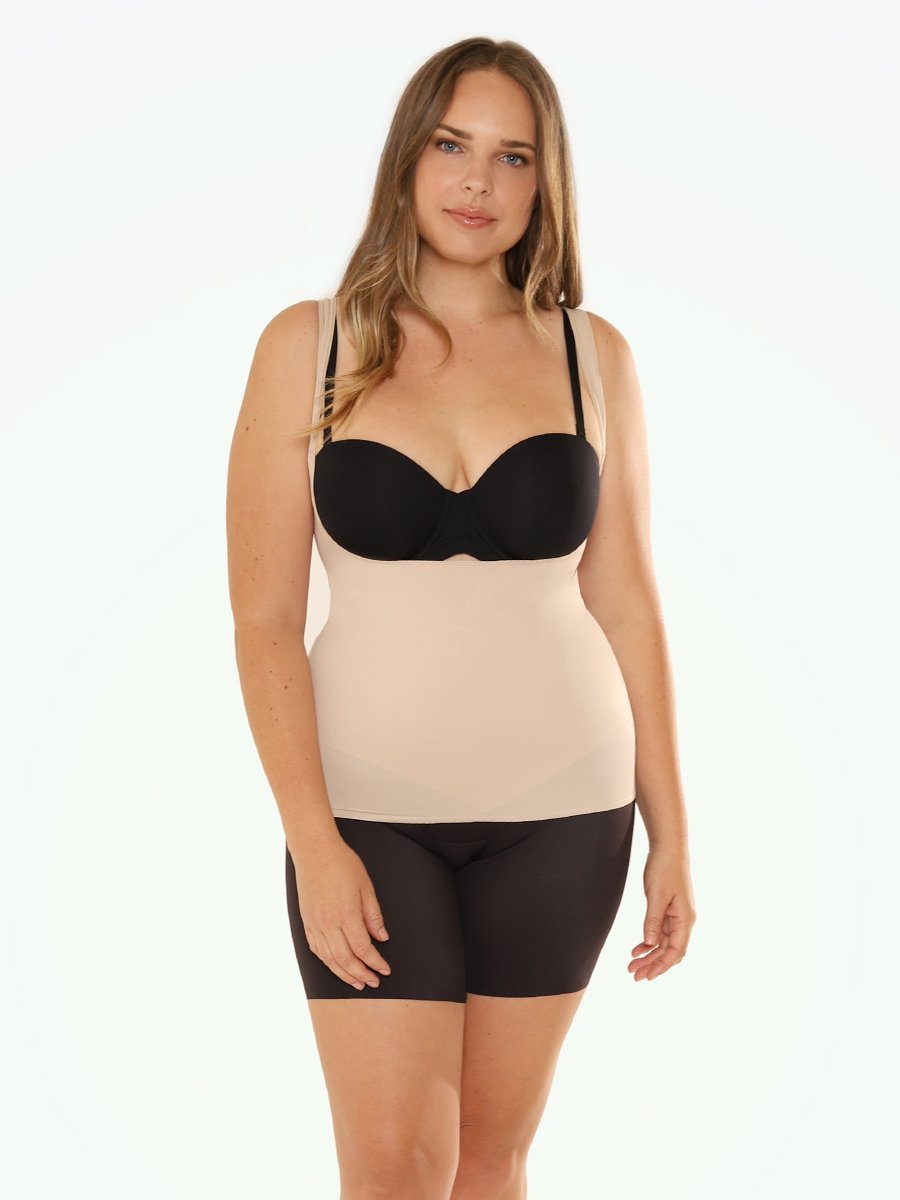 Firm Control Open-Bust Torsette