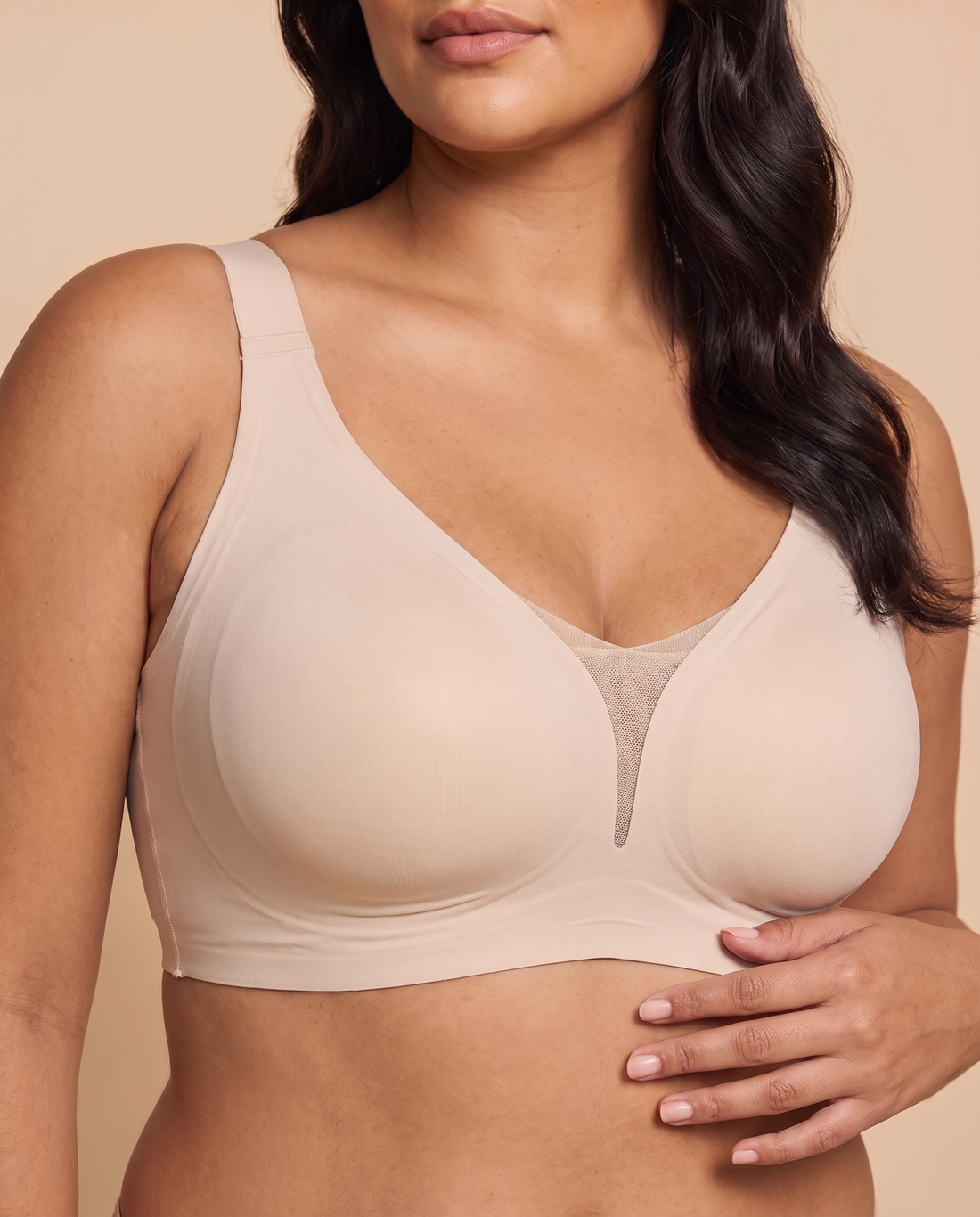 IsoLift Criss-Cross Mesh V-Neck Bra
