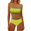 High-Waist Bandeau Bikini Set