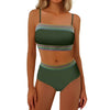 High-Waist Bandeau Bikini Set