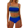 High-Waist Bandeau Bikini Set