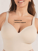 Sweetheart Built-In Bra Smoothing Cami