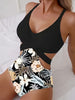 Twist Front Cutout One-Piece Swimsuit