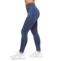 3D-Textured Ankle-Length Leggings