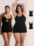 Open-Bust + Scoop Neck Cami Duo
