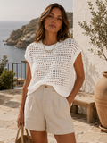 Cap Sleeve Crochet Cover-Up