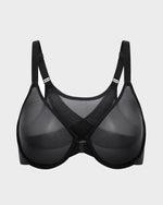 Front Closure Mesh Support Bra