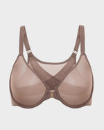Front Closure Mesh Support Bra