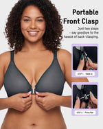 Front Closure Mesh Support Bra