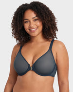 Front Closure Mesh Support Bra