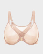 Front Closure Mesh Support Bra