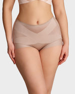High-Waist Cross Compression Shaping Panties (6 Pack)