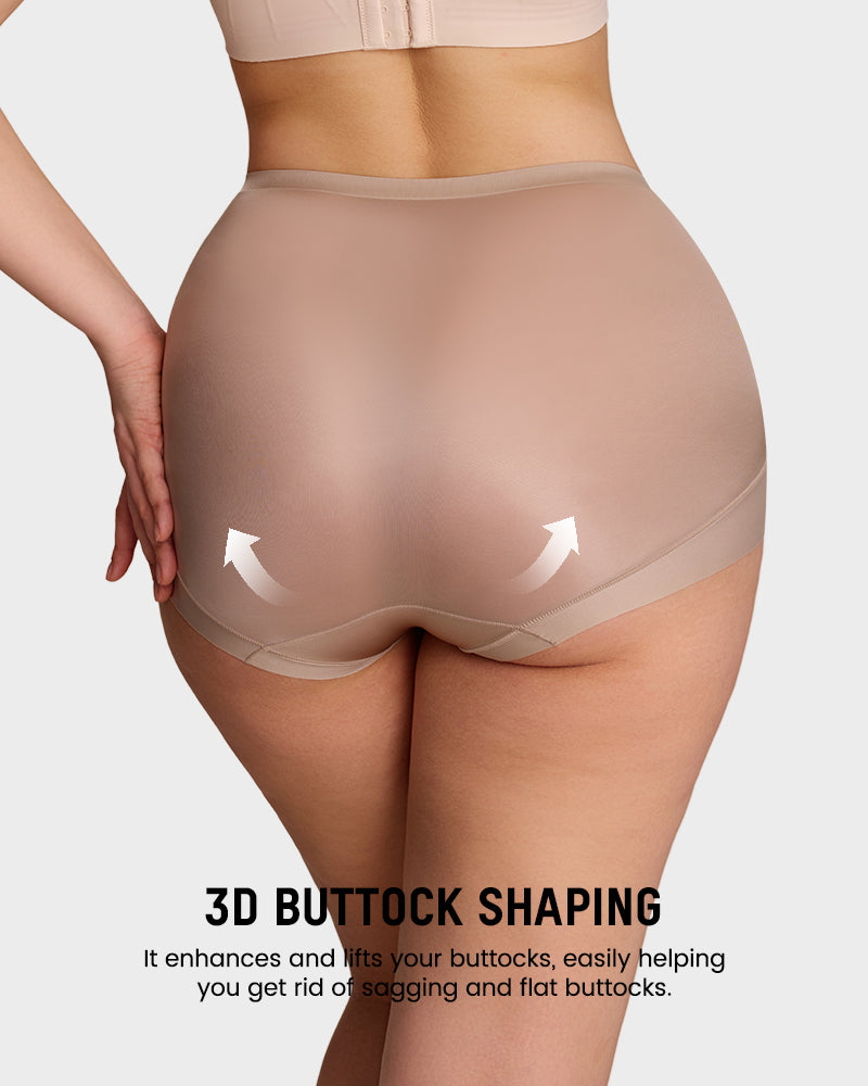 High-Waist Cross Compression Shaping Panties (6 Pack)