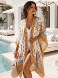 Printed Kimono Cover-Up