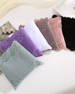 Ribbed Cotton Lace Mid-Rise Panty (9 Pack)