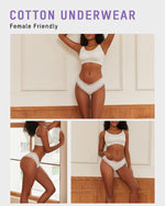 Ribbed Cotton Lace Mid-Rise Panty (9 Pack)