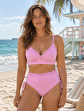 Ruffle-Trim Tummy-Control Bikini
