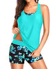 Supportive 3-Piece Tankini Set