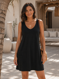 Sleeveless V-Neck Cover-Up