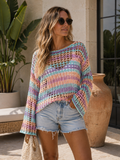 Striped Crochet Cover-Up