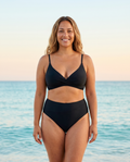 Supportive Ruched High-Waist Bikini Set