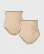 High Waist Tummy Control Brief Panty (2 Pack)