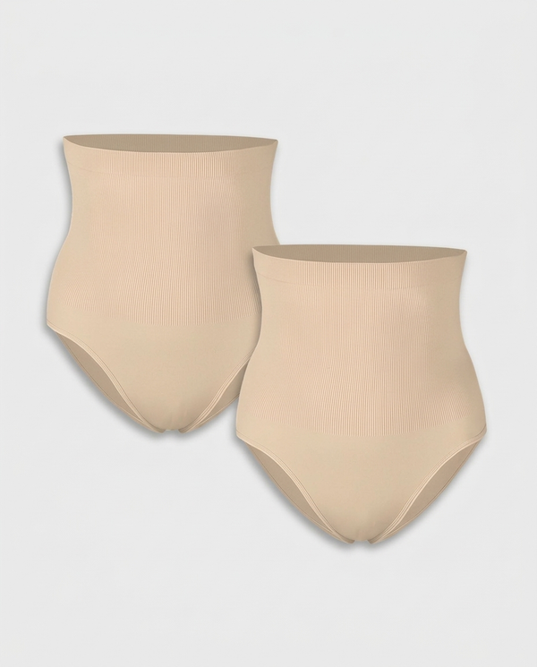 High Waist Tummy Control Brief Panty (2 Pack)