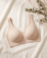 IsoLift Plus Size Soft V-Neck Jelly Bra flat lay