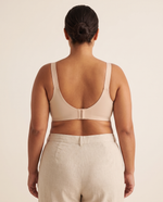 IsoLift Plus Size Soft V-Neck Jelly Bra back view