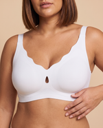IsoLift Scalloped Detail Jelly Bra in White