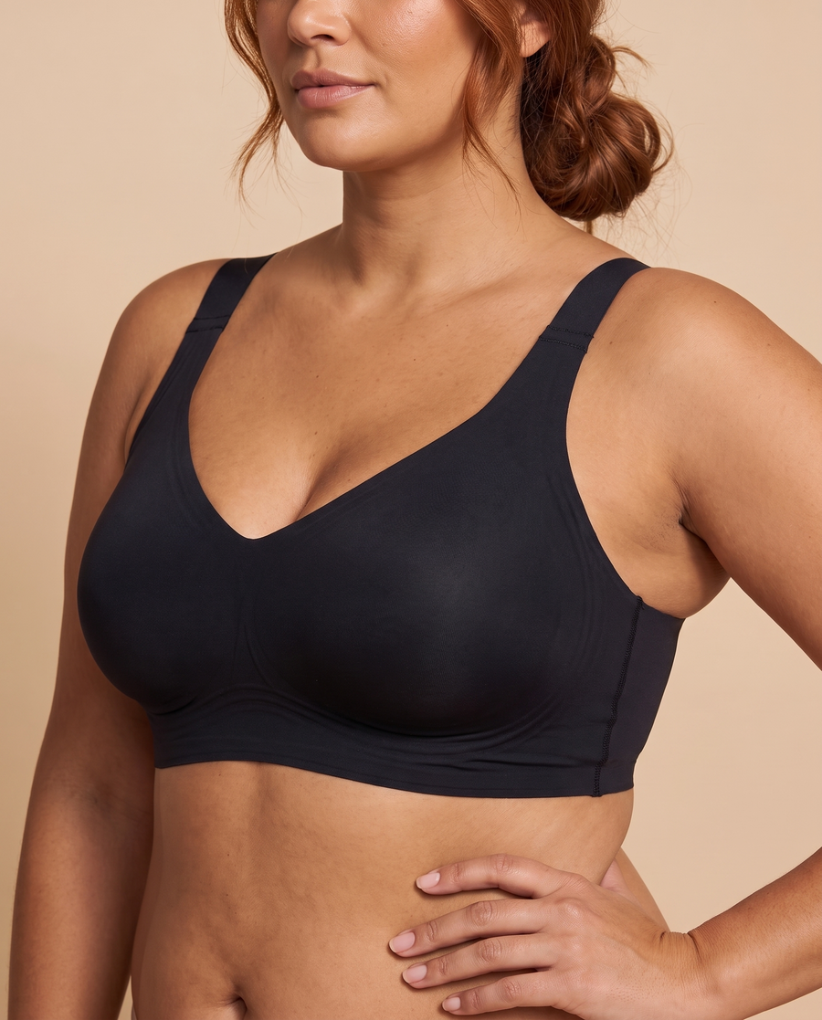 IsoLift Full Coverage Comfort Jelly Bra in Black