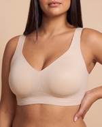 IsoLift Deep V Push-Up Jelly Bra in Skin