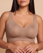 IsoLift Deep V Push-Up Jelly Bra in Coffee