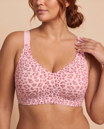IsoLift Full Coverage Comfort Jelly Bra in Pink Leopard