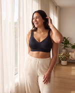 IsoLift Plus Size Soft V-Neck Jelly Bra lifestyle