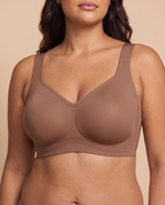 Smooth Back Full Support Jelly Bra in Brown