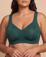 Smooth Back Full Support Jelly Bra in Green