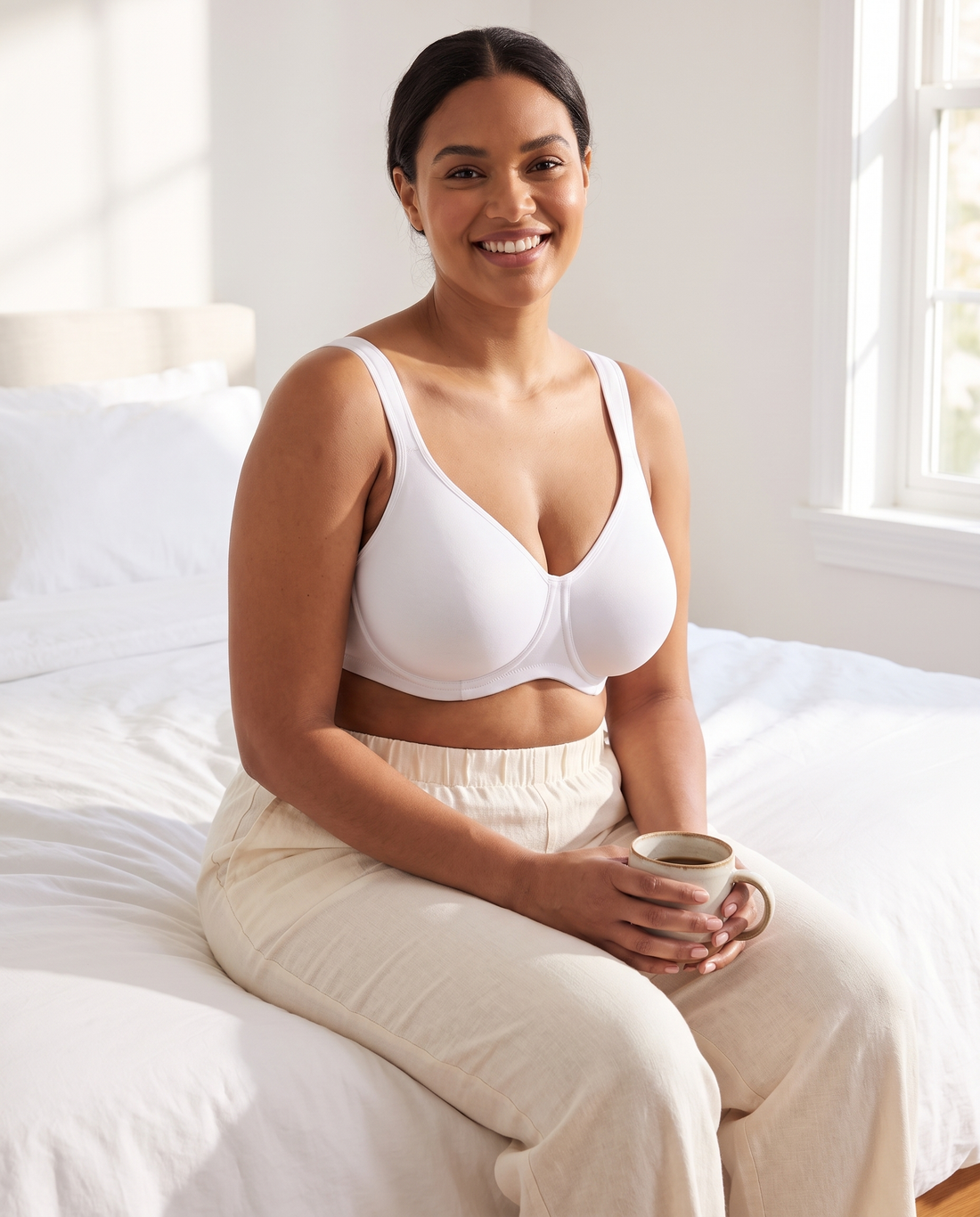 Soft Plus Size Full Coverage Unlined Minimizer Bra