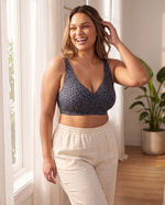 Wireless Leopard V-Neck Contour Bra lifestyle