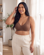 Seamless Deep V Push-Up Wireless Bra lifestyle