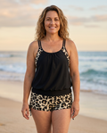 Supportive Crisscross Tankini Set